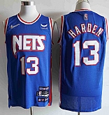 Nets 13 James Harden Blue Nike Diamond 75th Anniversary City Edition Swingman Jersey,baseball caps,new era cap wholesale,wholesale hats